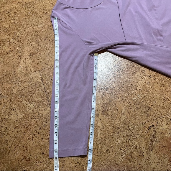 Duluth Trading Company Pima Cotton Willow Knit 3/4 Sleeve Lilac Mauve Top Sz M - Picture 10 of 11